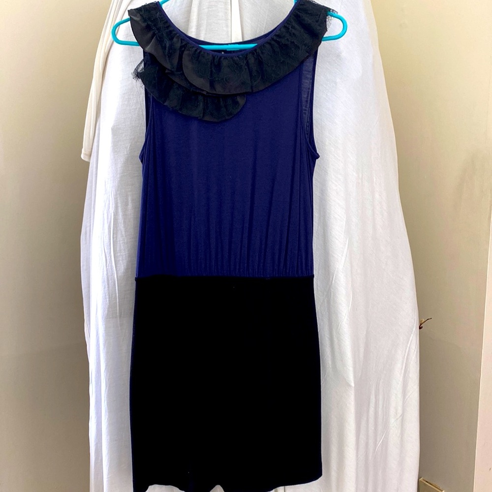 Theory lace trimmed dress